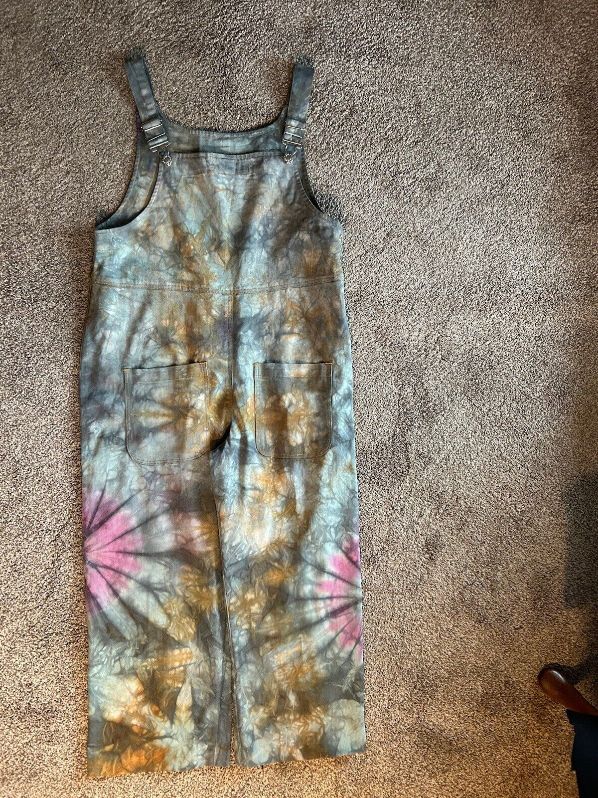 THE PYRMID COLLECTION Tie-Dye Overalls Womens Siz… - image 2