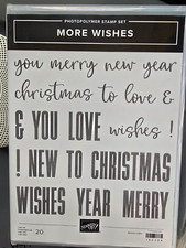 Stampin' UP More Wishes Stamp set new, photopolymer Stamp set