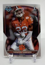 Trenton Simpson 2022 Bowman Chrome University #45 1st Bowman RC Rookie Clemson