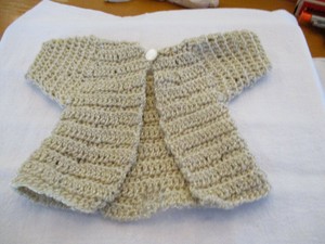 crochet doll jacket