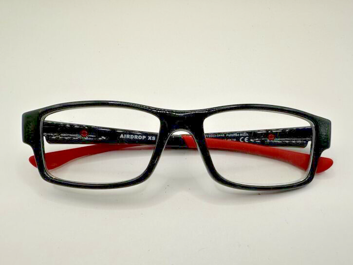 OAKLEY Airdrop XS 48-14-126 OY8003-0448 Polished Black / Red
