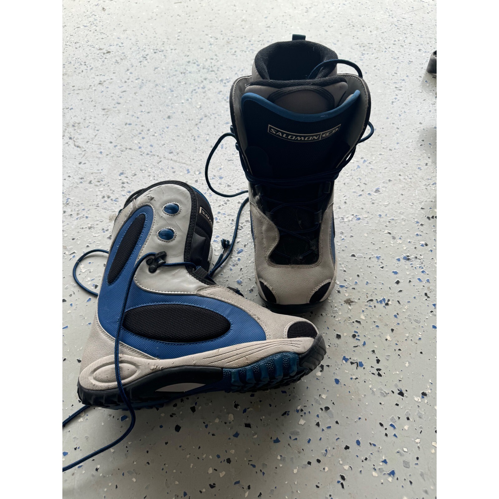 Stivali da snowboard Salomon Myriad memory fit donna blu grigio taglia 7 5