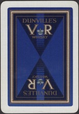 Tarjetas de juego 1 carta única antigua vintage ancha * DUNVILLES WHISKY * Publicidad C