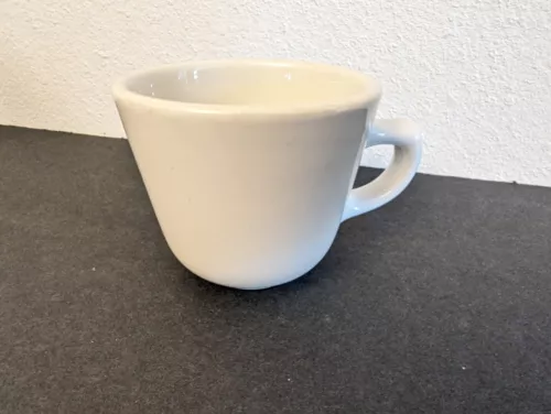 (1) Homer Laughlin Best China White Coffee Tea Cup Mug Restaurant plain VGC
