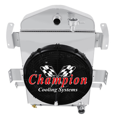 #ad DR Champion 3 Row Radiator Chevy Config16quot; FanShroud 1934 Chevrolet Master $438.70