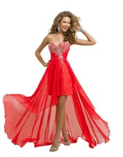 Blush Prom Dress Formal Evening Gown Style 9735 Persimmon Size 0
