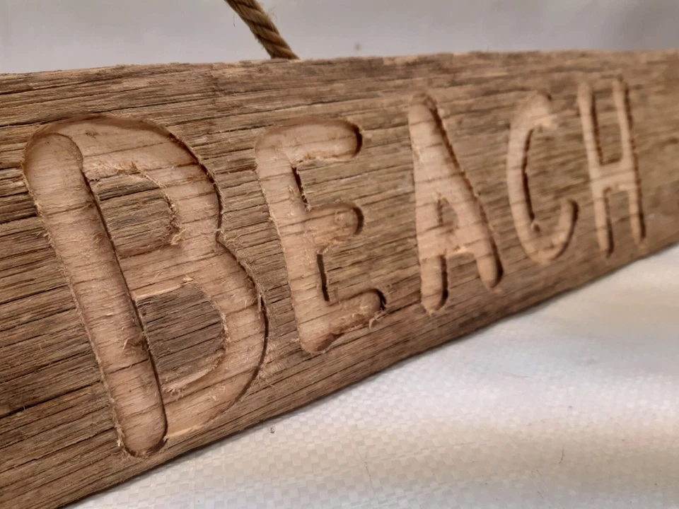 ON SALE! Locally Handmade Rustic Wooden "BEACH HOUSE" SIGN Recycled Timber #1 - image 4 of 4