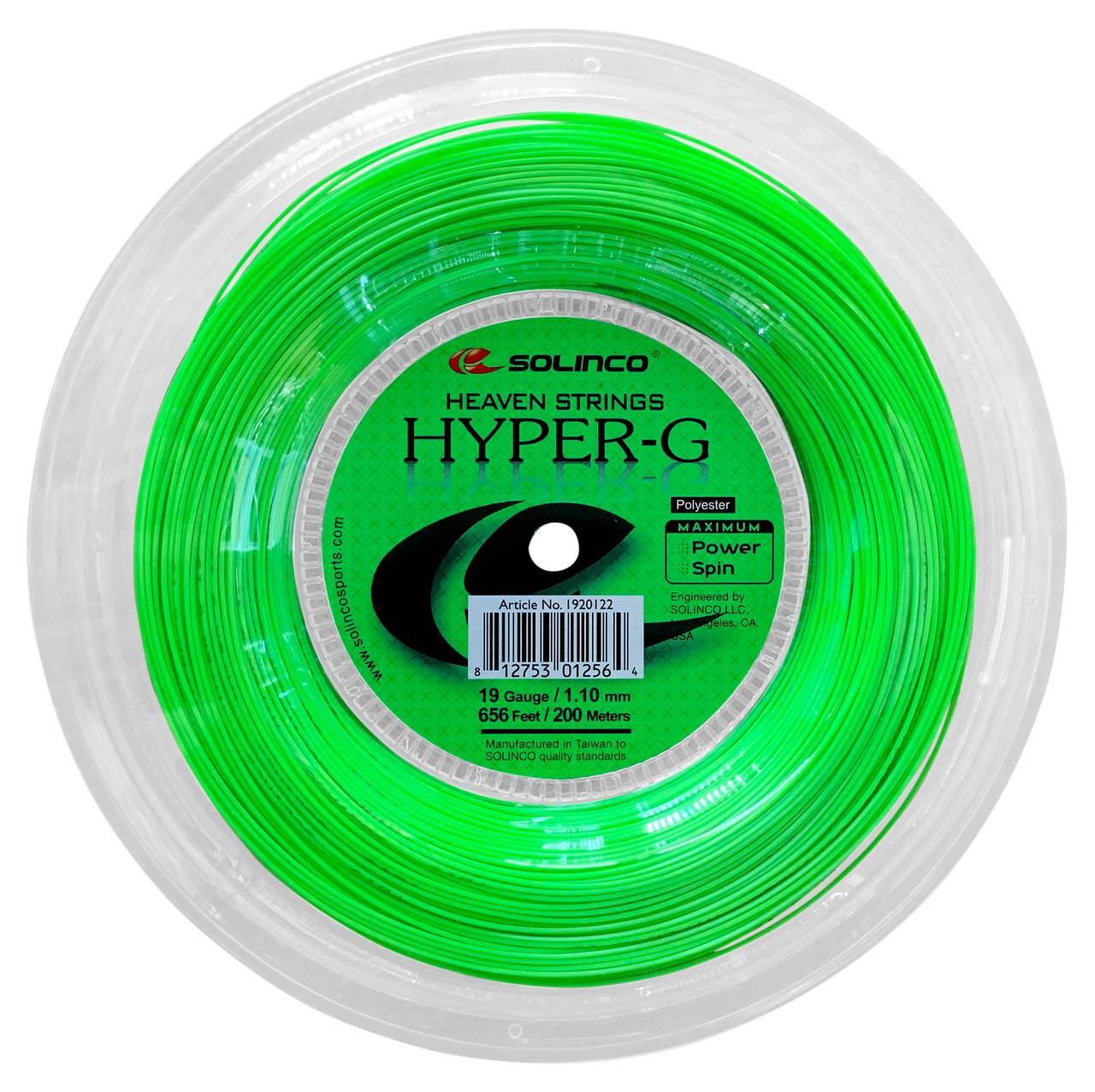 Solinco Hyper-G 19 1.10mm Tennis Strings 200M Reel