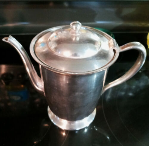 Vintage Academy Silver on Copper Tea/Coffee Pot - 7" - Picture 1 of 3