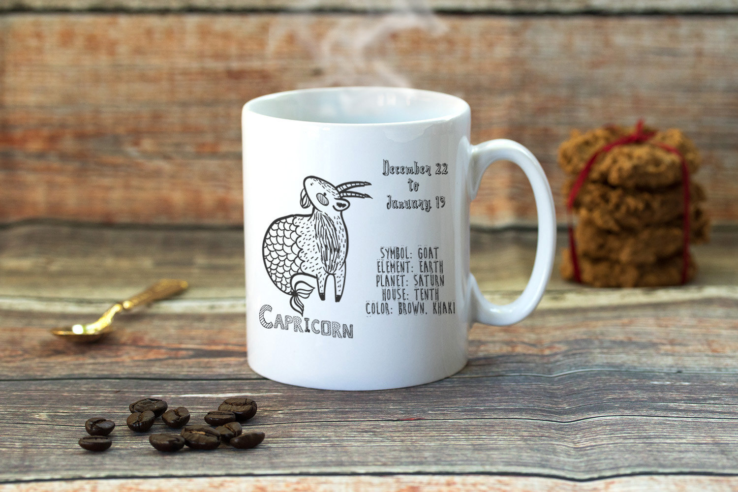 Capricorn Zodiac Coffee Tea Mug Personalized Mug Personalized Gift Special