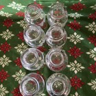 NOS-Set Of 8-Arby’s Libbey Gold Rim Etched Frosted Winter Scene Glasses — photo 4