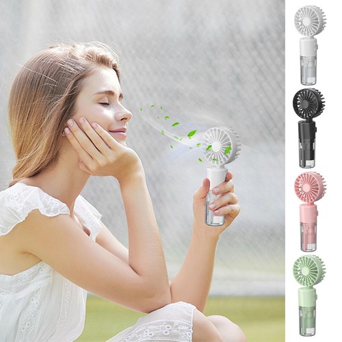 Handheld Mist Fan With Water Humidifier Cooler Rechargeable Mini Hand Spray Fans - Picture 7 of 16