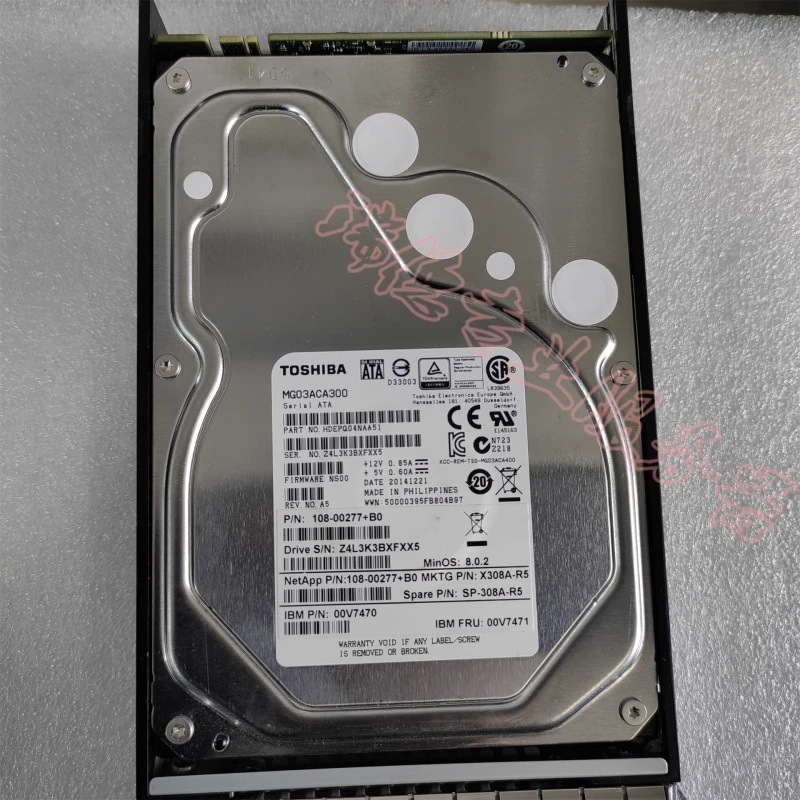 NetApp X308A-R5 108-00255+A0 46X9932 46X9931 3T SATA 3TB Hard Drive - Image 3 of 4