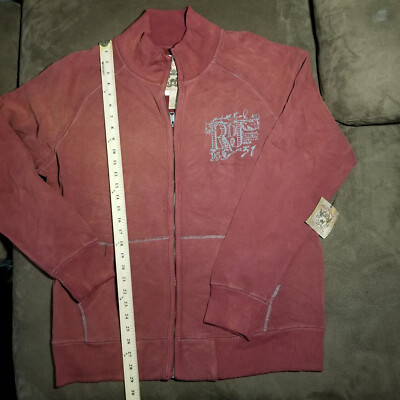 RED CAMEL FULL ZIP JACKET GARMENT DYED RUST COLORED MENS XL PAKISTAN