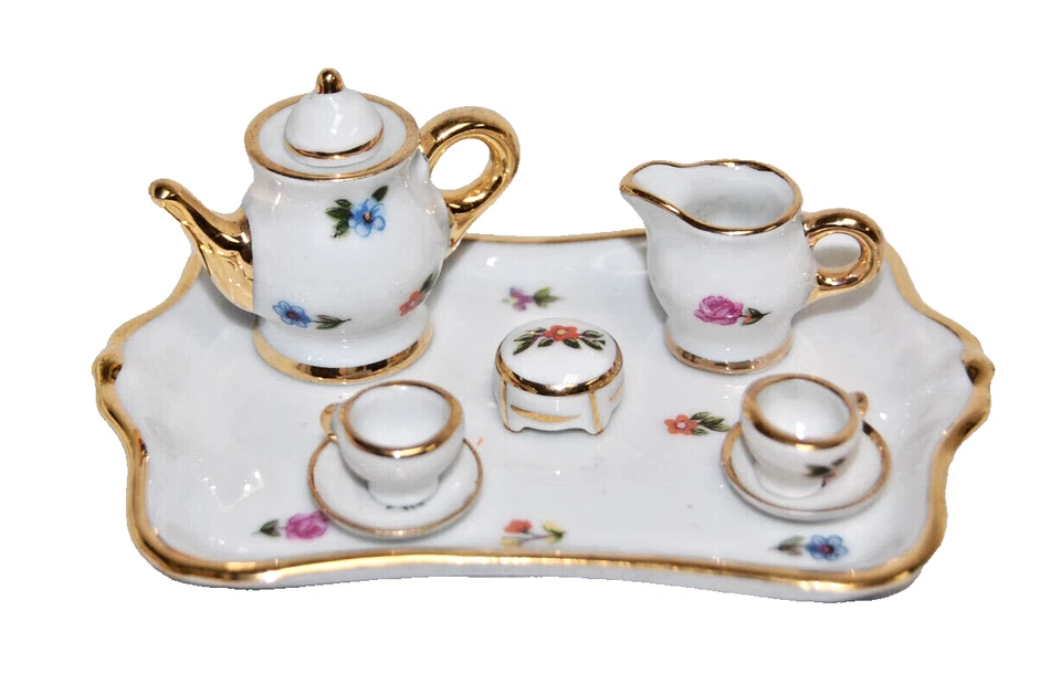 Lote de 32+ Estatuillas de Porcelana Floral Miniatura Limoges Francia T2138 Foto 3 de 4