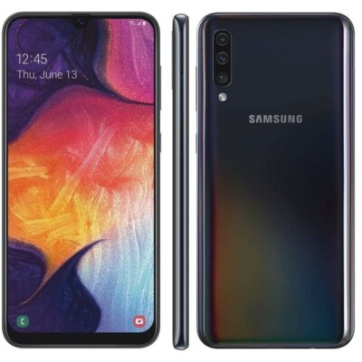 Excellent! Fully Unlocked Samsung Galaxy A50 6.4'' 64GB 4GB RAM Black Smartphone