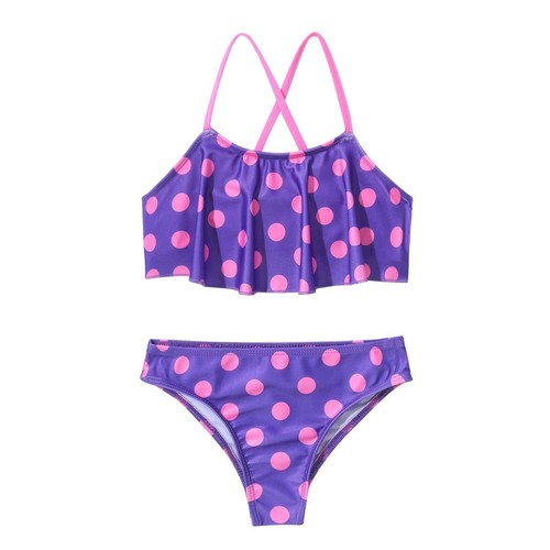 Kids Girls Bathing Suit 3Pcs Swimwear Athletic Swimsuits Surfing Stylish Loose - Picture 12 of 22