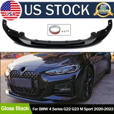 For 2020-2022 BMW 4 Series 430i G22 G23 MP Style Front Bumper Lip Splitters 3PCS
