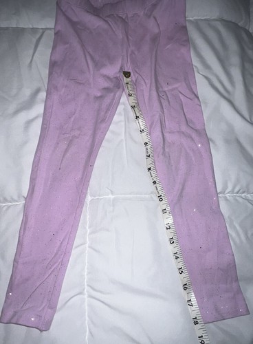 LOT OF 2 - Jumping Beans Girls Tough Cotton Leggings Black & Purple Sparkle Sz 6 - Picture 10 of 11
