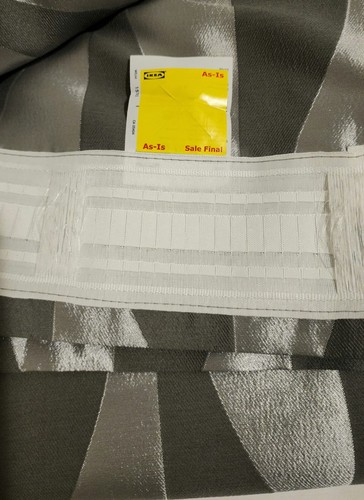 NEW Ikea Murruta 1 Curtain Panel Gray Silver 58"x97" - No original package - Picture 4 of 5
