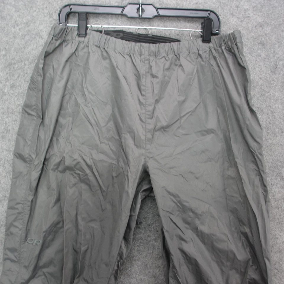 Pantalones de lluvia para hombre Outdoor Research XL gris nailon ligeros pantalones de lluvia para senderismo Foto 2 de 4