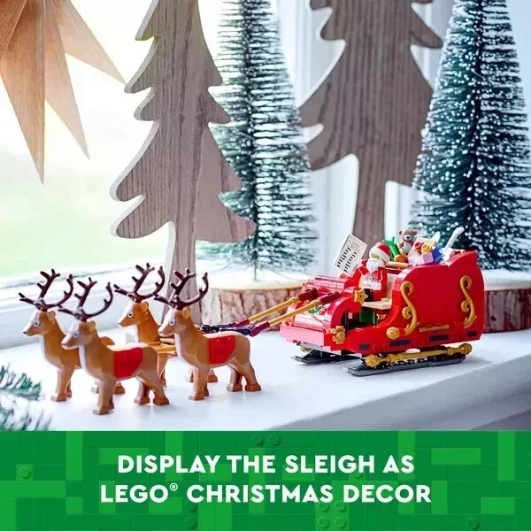 LEGO Paquete de Navidad/40499 Trineo de Papá Noel/40642 Pan de Jengibre/SantabytheFireplace Foto 3 de 4