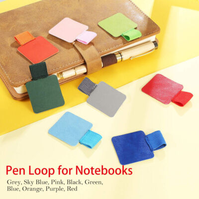 Stiftschlaufe / Pen Loop / Stifthalter für Notizbücher (9 Farben, Selbstklebend)