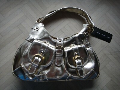 Apart Handtasche Tasche Schultertasche gold glänzend NEU Heine