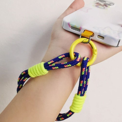 Candy Colors Anti-lost Rope Nylon Phone Wrist Straps Phone Case Strap - Photo 10 sur 17