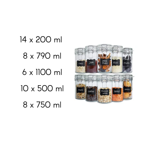 Tarros de conserva Creative Home tarros de reserva con cierre de plancha | 11 variantes