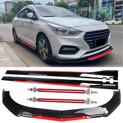 Alerón labial del parachoques delantero divisor/barras de puntal/faldones laterales para Hyundai Accent - Imagen 1 de 17
