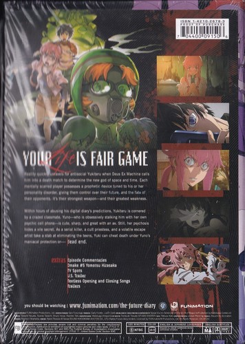 The Future Diary Part 1: Episodes 1-13 Limited Edition (DVD, 2013, 2-Disc Set) - Foto 2 di 6