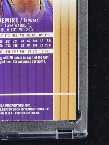 2004 2004-05 Fleer SkyBox Fresh Ink #25 Amare Stoudemire Phoenix Suns Card - Picture 10 of 10