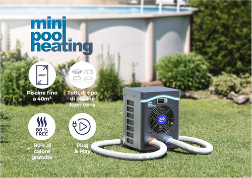HPM30 - Mini Pompa Di Calore per Piscine Fuori Terra Fino a 30 M3, Riscaldamento - Foto 7 di 11