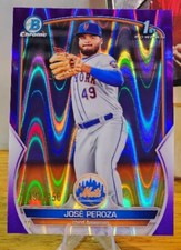 2023 Bowman Chrome Rookie Jose Peroza 1st Prospect #BCP-149 Mets RC #'d 192/250