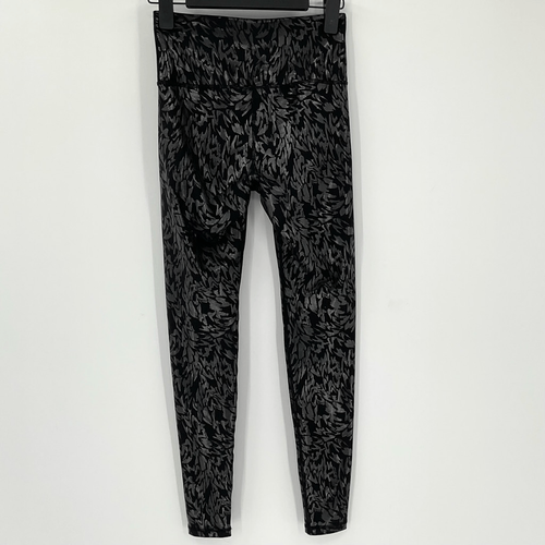 Leggings Old Navy Active Powersoft High Rise Go-Dry stampa lamina nero lucido piccolo - Foto 2 di 3