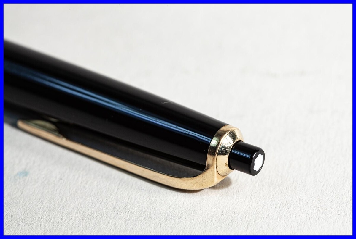 1968 Montblanc MASTERPIECE N° 16 PIX Pusher Pencil Black & Gold