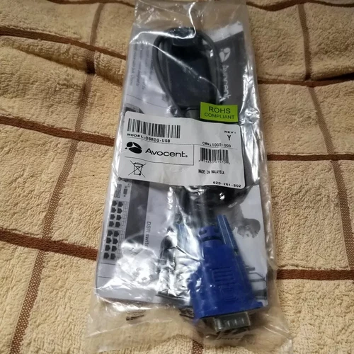 box open Avocent DSRIQ-USB Server KVM Interface Modul VGA Switch Adapter Kabel