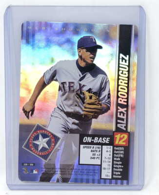 2002 MLB Showdown ALEX RODRIGUEZ HOLO FOIL CARD #339/356 TEXAS