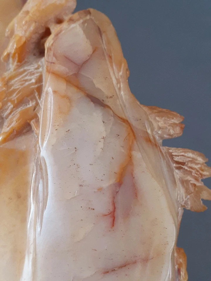 Antigua escultura china shoushan tallada en piedra, 5 pulgadas Foto 4 de 4