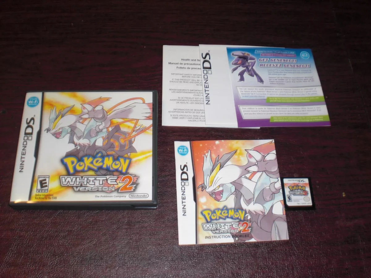 COMPLETE Pokemon White Version 2 AUTHENTIC GENUINE Game Nintendo DS 3DS XL  2DS