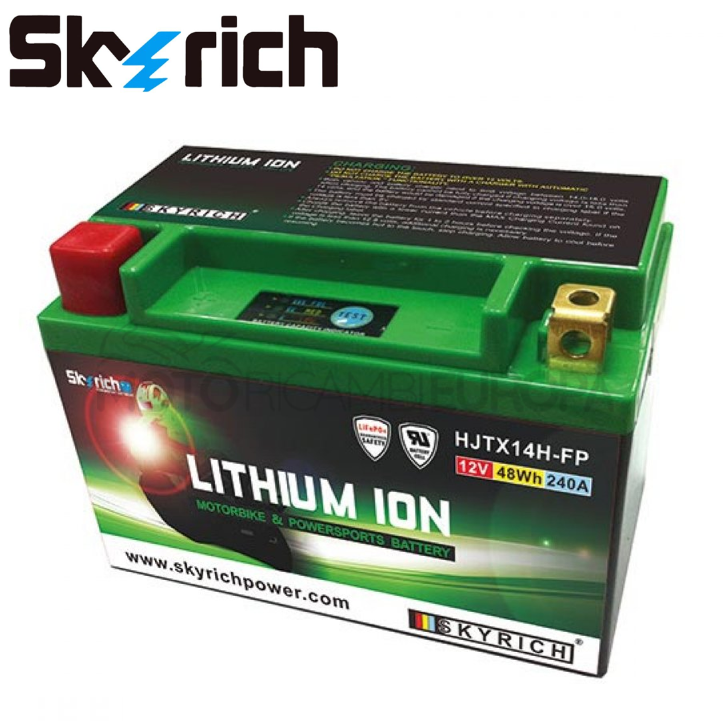 Batteria Litio Moto Skyrich HJTX14HFP 12V Per KTM Super Adventure 1290