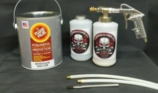 Fluid Film Pro Undercoat Gun 2 Empty Bottles~2  Wands & 50 Plugs  Made in ITALY