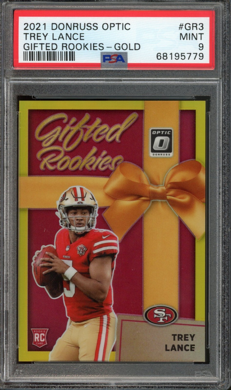 Trey Lance Panini Donruss Optic Gifted Rookies #GR3 Gold