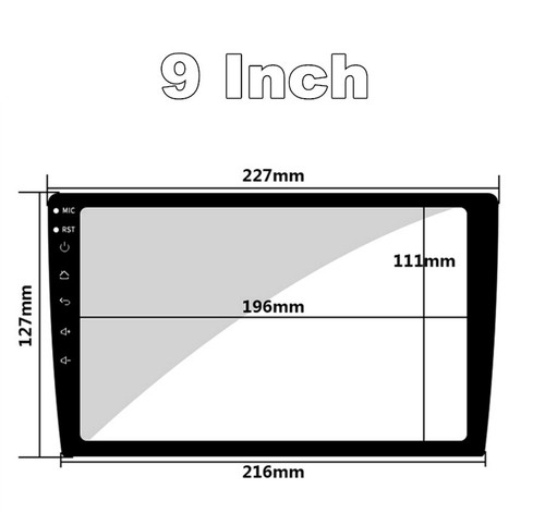 Tempered Glass Screen Protector Protective Film For 9inch Car Radio GPS Player - Photo 3 sur 20