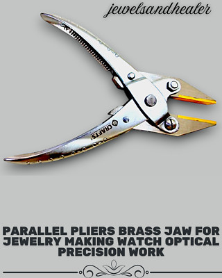 140 mm Messingbackenzange Parallelzange für Optik, Uhrenreparatur & Schmuckbankarbeit