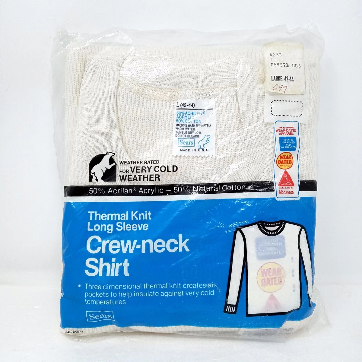 Sears mens thermal clearance shirts