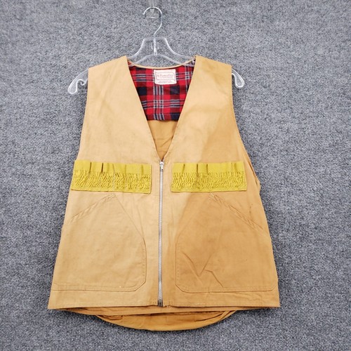 Westernfield By Hawthorne Vest Mens Small Brown Vintage Gun Shooting Hunting