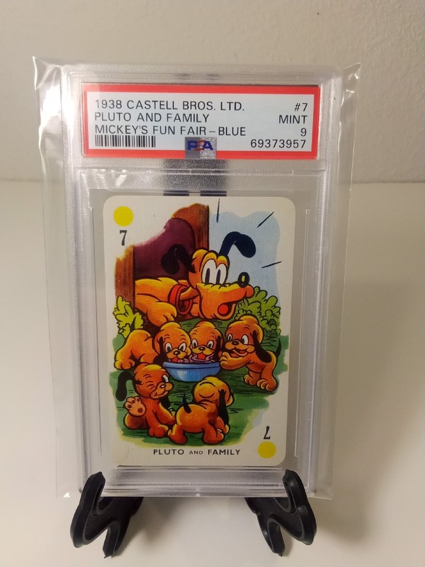 1938 Disney Castell  pluto PSA 9 blue Back