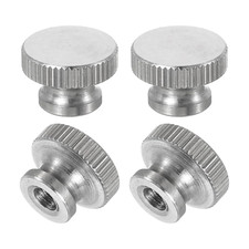 Knurled Thumb Nuts, 4Pcs M4 X D12Mm X H8Mm Stainless Steel round Knobs Fasteners